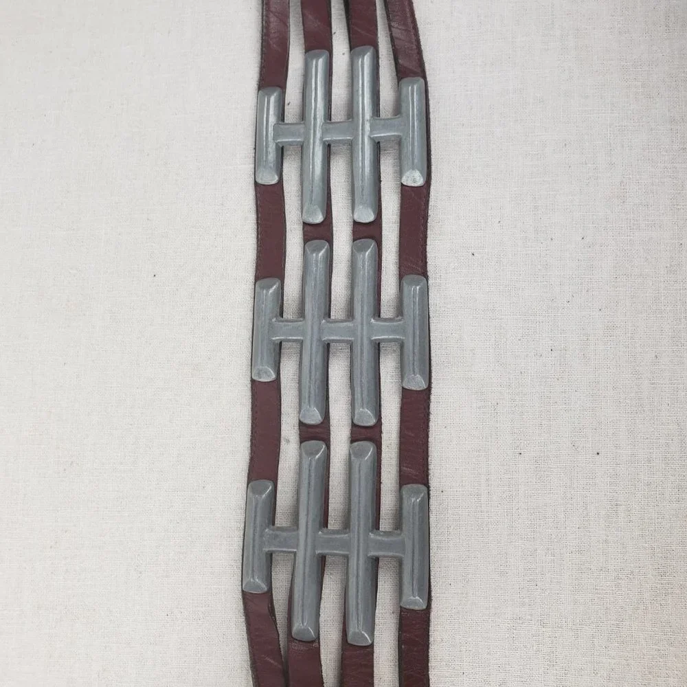 Apple Acc of NY Leather Corset Belt Apocalypse Avant Garde Brutalist Fits 29-34